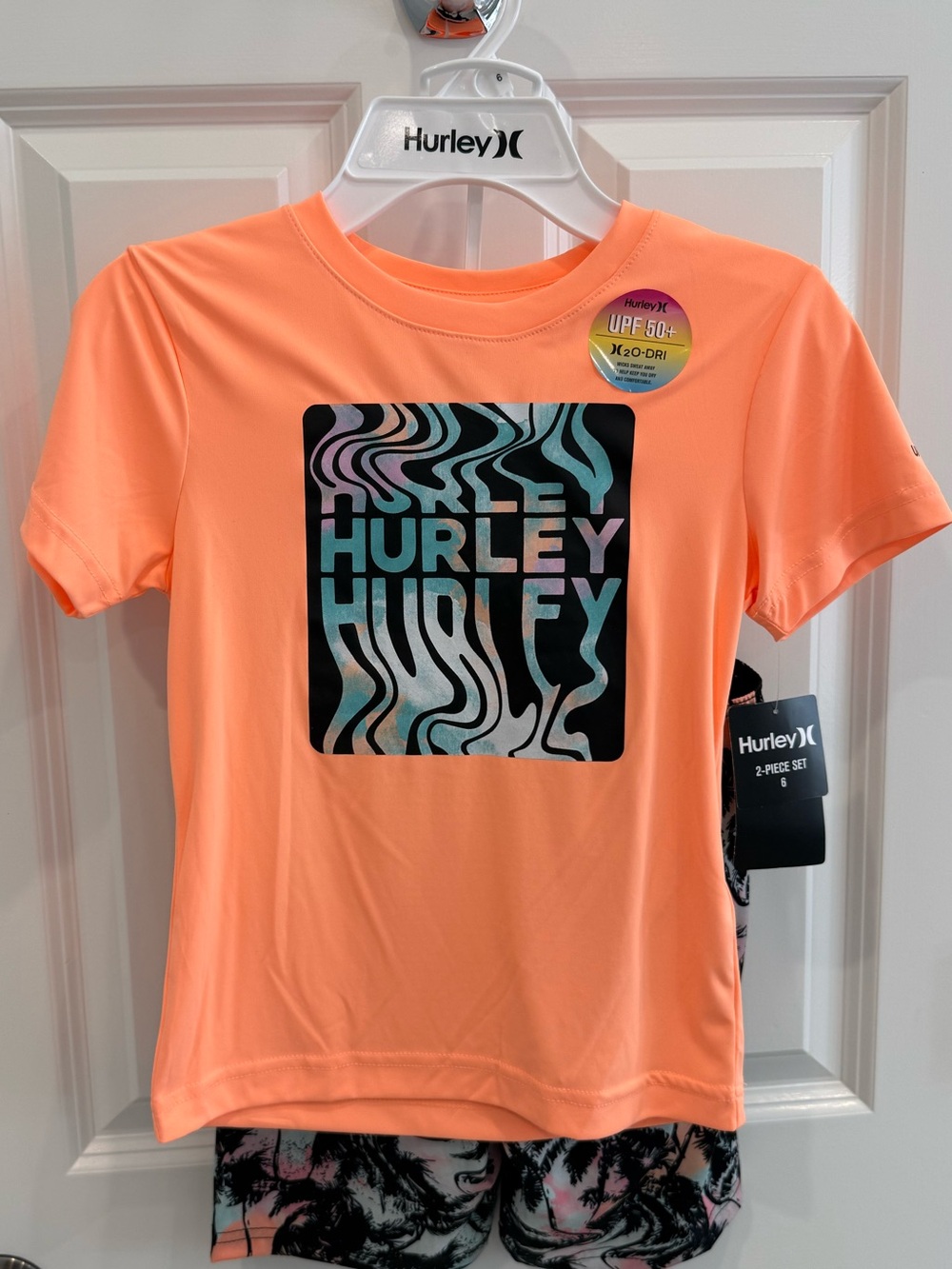 Boys Hurley Swim 2 pc set trunks and rash guard